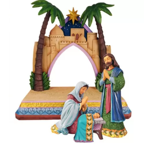 Nativity Sets And Religious Ornaments>Tannenbaum Holiday Shop Jim Shore Nativity Limited Ed 4 Pc Set