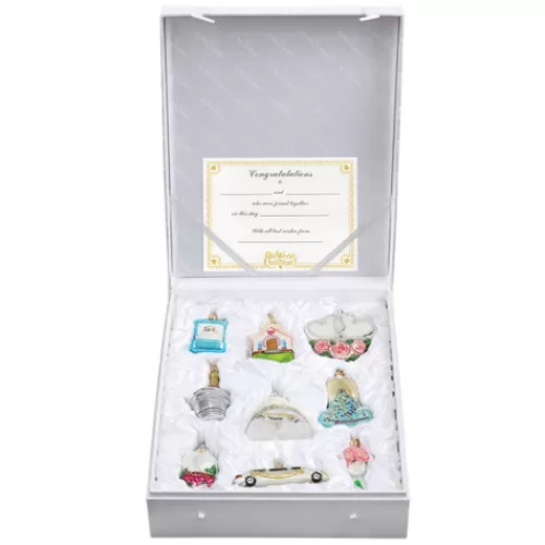 Wedding Ornaments And Gifts>Tannenbaum Holiday Shop Just Married Collection S/9