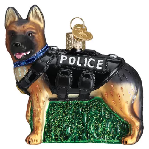 Hobbies And Career Ornaments>Tannenbaum Holiday Shop K-9 Dog