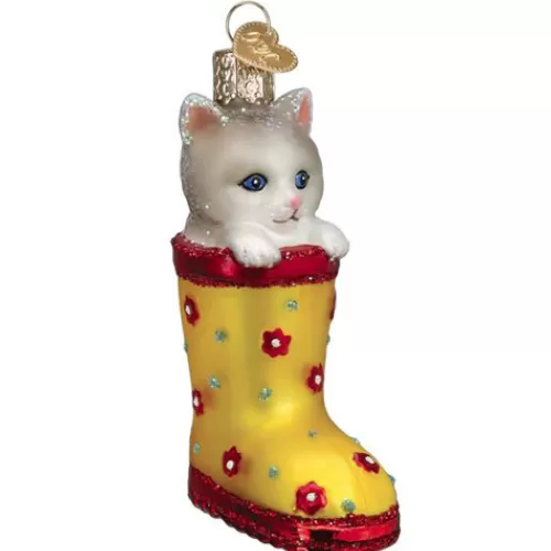 Animal Ornaments^Tannenbaum Holiday Shop Kitten In Rain Boot