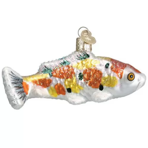 Animal Ornaments^Tannenbaum Holiday Shop Koi With Yellow Spots