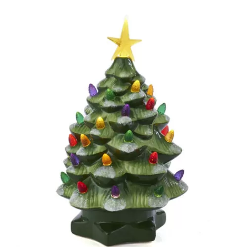 Indoor Decor^Tannenbaum Holiday Shop Kurt Adler 10-Inch Battery-Operated Green Led Tree Tablepiece