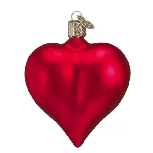 Wedding Ornaments And Gifts>Tannenbaum Holiday Shop Large Matte Red Heart