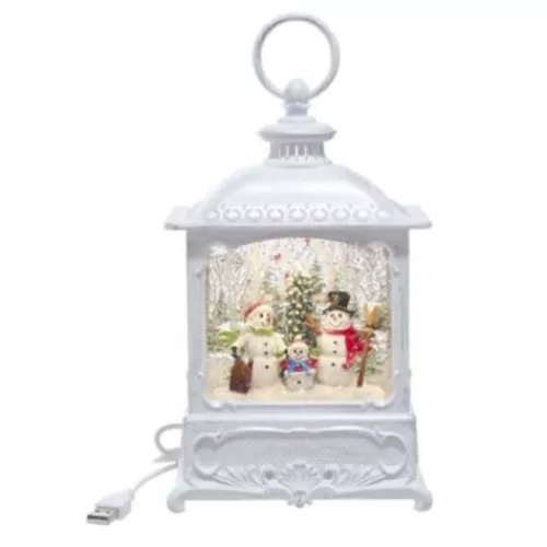 Snowglobes, Waterglobes, And Music Boxes>Tannenbaum Holiday Shop Led Snowman Water Lantern