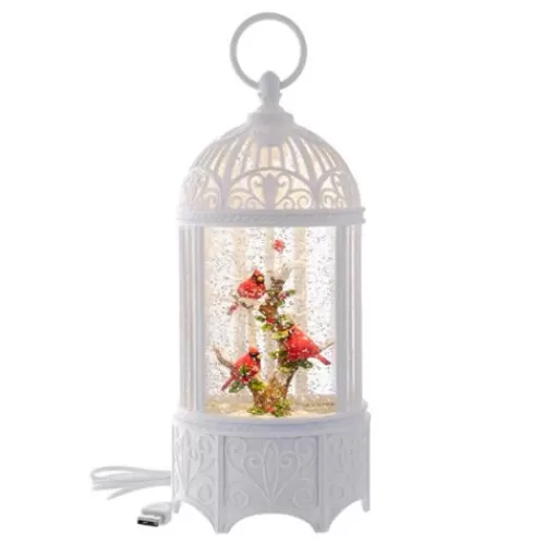 Snowglobes, Waterglobes, And Music Boxes>Tannenbaum Holiday Shop Led Swirl Bird Cage