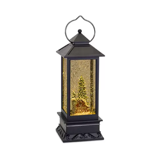 Snowglobes, Waterglobes, And Music Boxes>Tannenbaum Holiday Shop Led Swirl Lantern With Barn