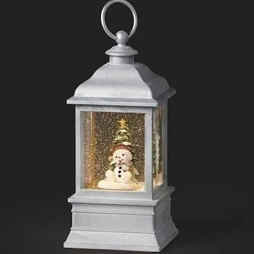 Snowglobes, Waterglobes, And Music Boxes>Tannenbaum Holiday Shop Led Swirl Lantern With Snowman