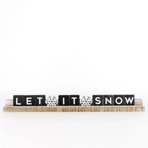 Indoor Decor^Tannenbaum Holiday Shop Let It Snow Ledgie