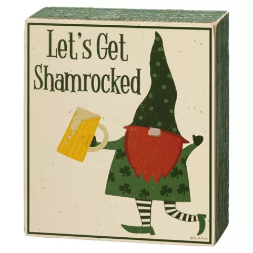 Indoor Decor^Tannenbaum Holiday Shop Let's Get Shamrocked Box Sign