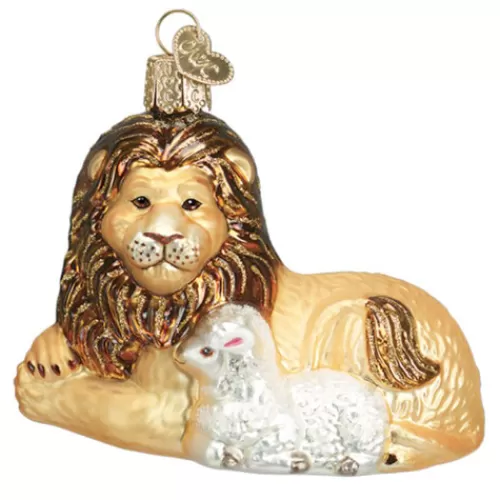 Nativity Sets And Religious Ornaments>Tannenbaum Holiday Shop Lion And Lamb Ornament