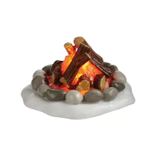 Department 56 - Villages^Tannenbaum Holiday Shop Lit Fire Pit