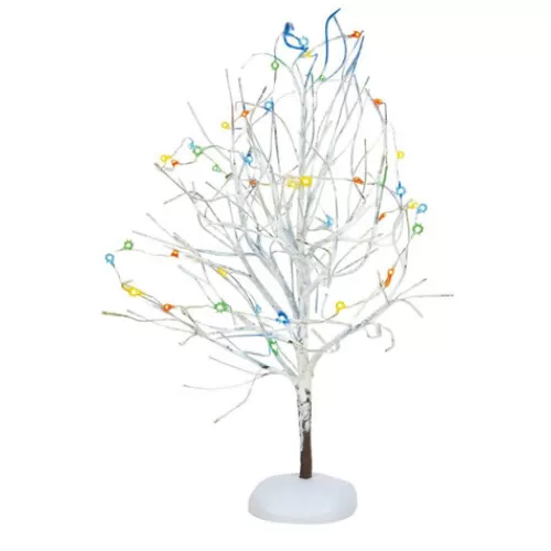 Department 56 - Villages^Tannenbaum Holiday Shop Lit White Frost Tree