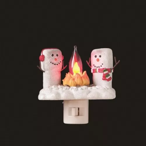 Lights And Lite-Up Decor>Tannenbaum Holiday Shop Marshmallow Flicker (Night Light)