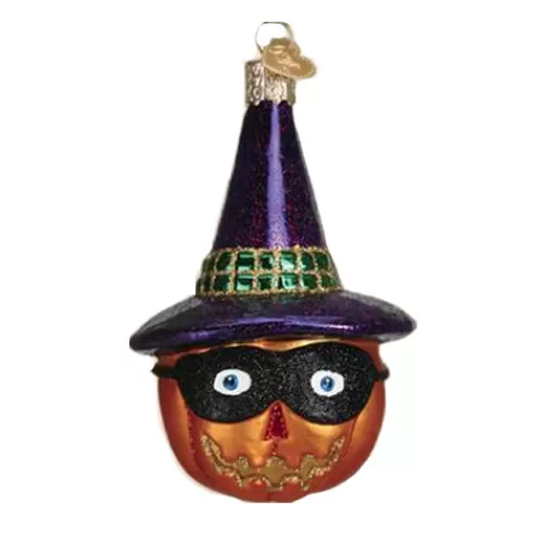 Ornaments>Tannenbaum Holiday Shop Masked Witch Jack O'Lantern