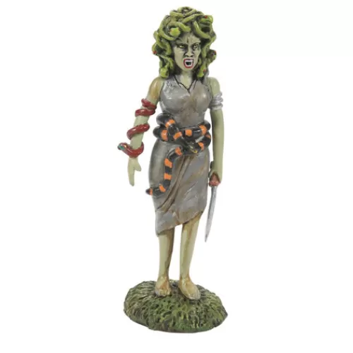 Department 56 - Halloween Village>Tannenbaum Holiday Shop Medusa, The Gorgon