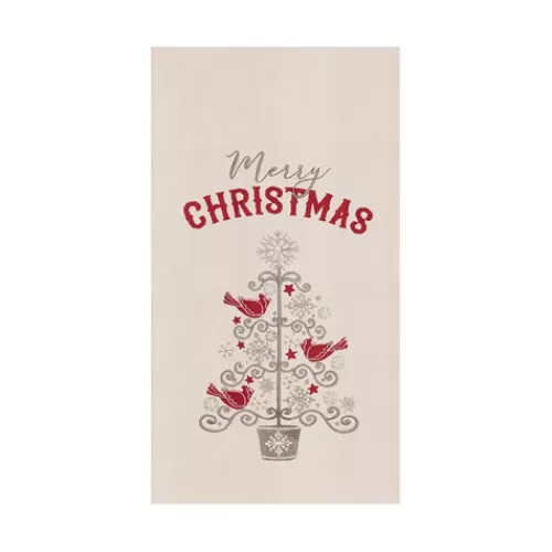 Towels>Tannenbaum Holiday Shop Merry Christmas Tree Towel