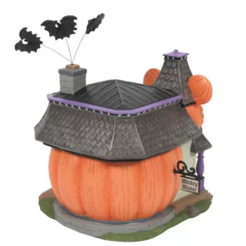 Department 56 - Halloween Village>Tannenbaum Holiday Shop Mickey's Haunted Manor