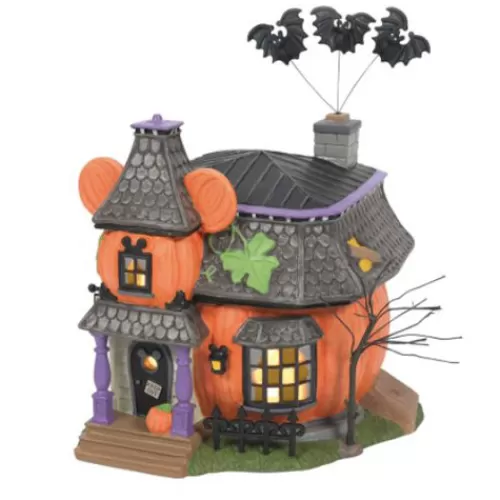 Department 56 - Halloween Village>Tannenbaum Holiday Shop Mickey's Haunted Manor