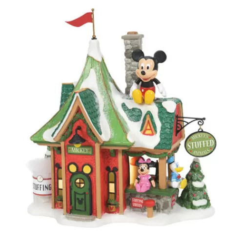 Department 56 - Villages^Tannenbaum Holiday Shop Mickey's Stuffed Animals