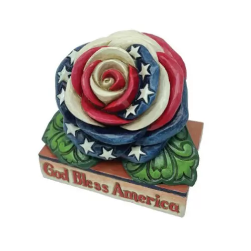 Fourth Of July / Patriotic>Tannenbaum Holiday Shop Mini Patriotic Rose