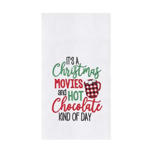 Towels>Tannenbaum Holiday Shop Movies & Hot Chocolate Towel