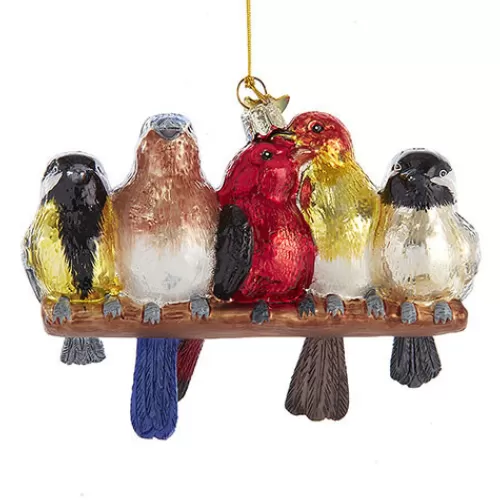 Animal Ornaments^Tannenbaum Holiday Shop Noble Gems(Tm) Glass Songbirds Ornament