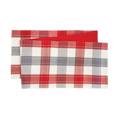 Tabletop And Dishes>Tannenbaum Holiday Shop Nordic Plaid Table Runner