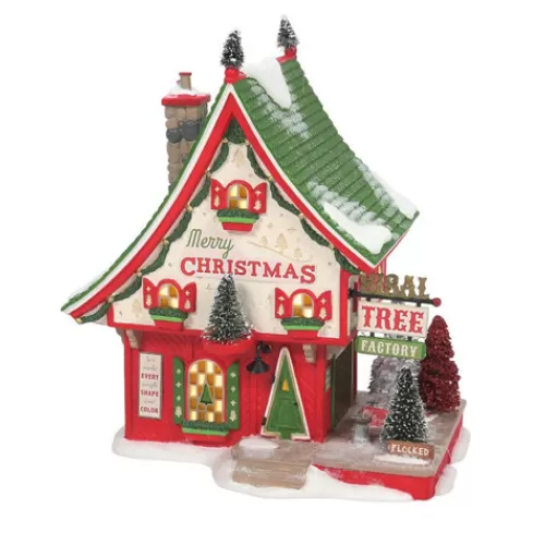 Department 56 - Villages^Tannenbaum Holiday Shop North Pole Sisal Tree Factory