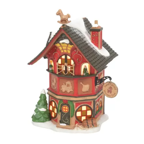 Department 56 - Villages^Tannenbaum Holiday Shop North Pole's Finest Wooden Toys