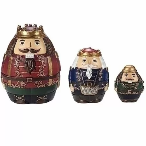 Indoor Decor^Tannenbaum Holiday Shop Nutcracker Nesting Set, 3 Pc