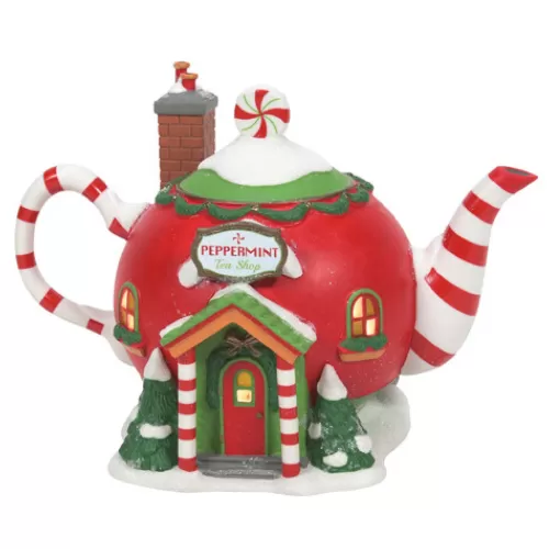 Department 56 - Villages^Tannenbaum Holiday Shop Peppermint Tea Shop