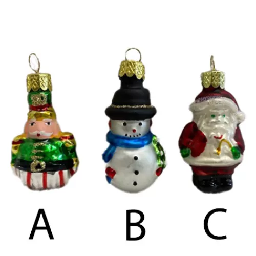 Snowman Ornaments>Tannenbaum Holiday Shop Petite Tre Sures Gl Ss Orns, 3