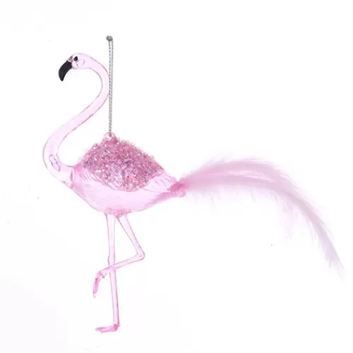 Animal Ornaments^Tannenbaum Holiday Shop Pink Flamingo Ornament