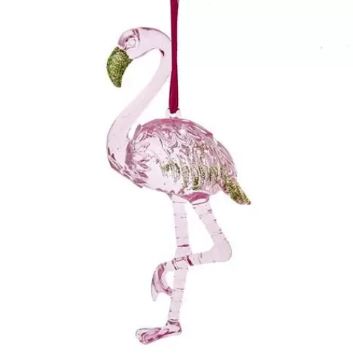 Animal Ornaments^Tannenbaum Holiday Shop Pink Flamingo Ornament