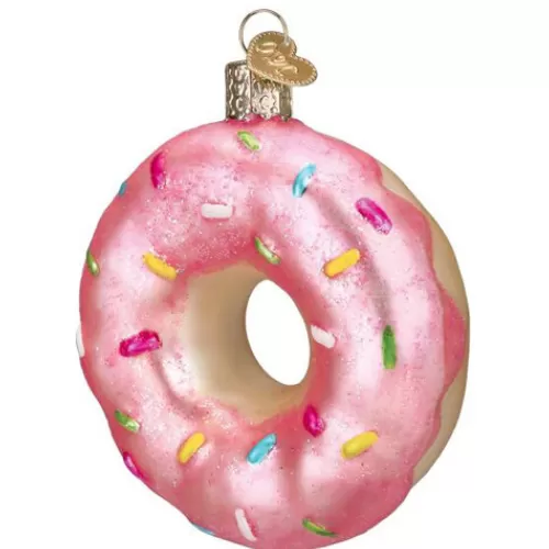 Food And Beverage Ornaments^Tannenbaum Holiday Shop Pink Frosted Donut