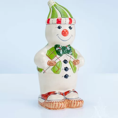 Snowman Figurines>Tannenbaum Holiday Shop Plaid Snowman On Snowshoes