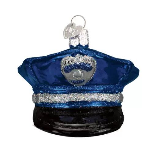 Hobbies And Career Ornaments>Tannenbaum Holiday Shop Police Officer's Cap