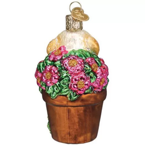 Animal Ornaments^Tannenbaum Holiday Shop Puppy In Flower Pot