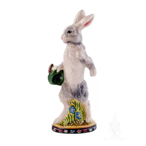 Animal Figurines And Accessories>Tannenbaum Holiday Shop Rabbit With "Chapeau"