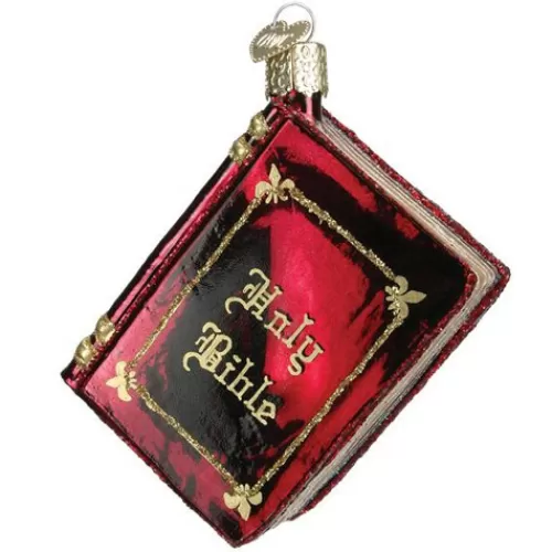 Nativity Sets And Religious Ornaments>Tannenbaum Holiday Shop Red Bible