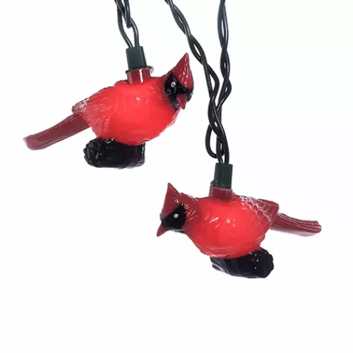 Lights And Lite-Up Decor>Tannenbaum Holiday Shop Red Cardinal Light Set