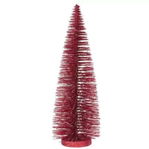 Indoor Decor^Tannenbaum Holiday Shop Red Glitter Tree