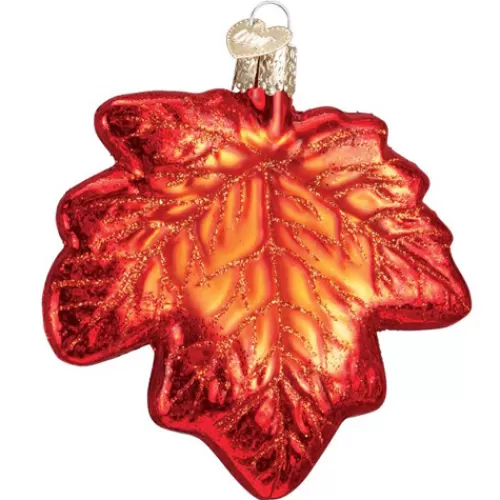 Ornaments>Tannenbaum Holiday Shop Red Maple Leaf