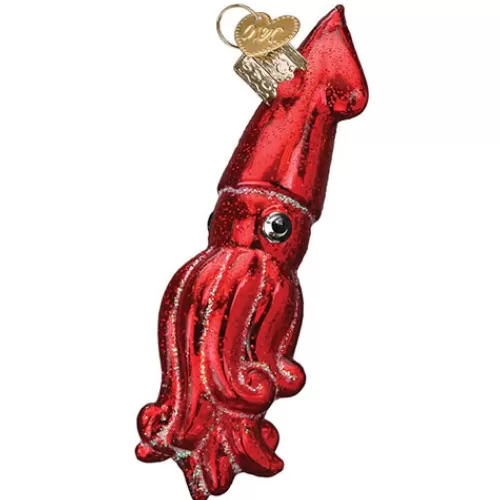 Animal Ornaments^Tannenbaum Holiday Shop Red Squid