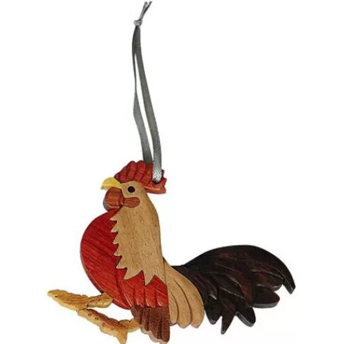 Animal Ornaments^Tannenbaum Holiday Shop Rooster Ornament