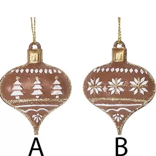 Gingerbread Ornaments, Houses, And Decor>Tannenbaum Holiday Shop Rown Met L Orn Ments, 2