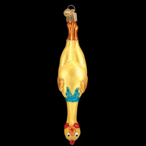 Animal Ornaments^Tannenbaum Holiday Shop Rubber Chicken