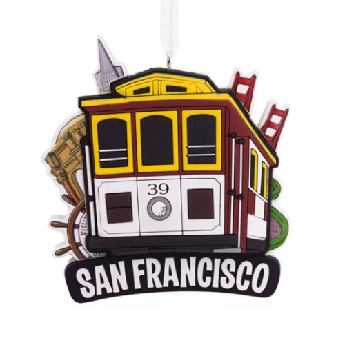 Travel And Destination Ornaments>Tannenbaum Holiday Shop San Francisco Ornament