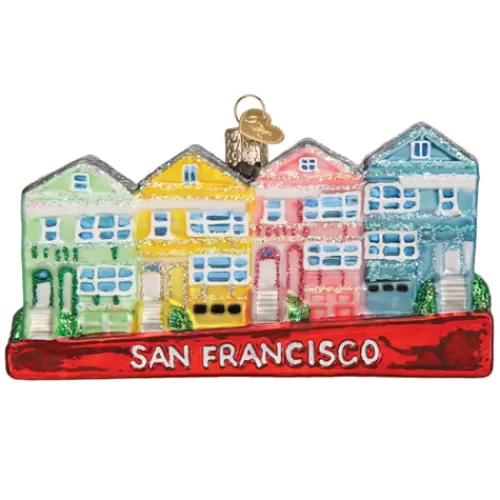 Travel And Destination Ornaments>Tannenbaum Holiday Shop San Francisco Painted Ladies