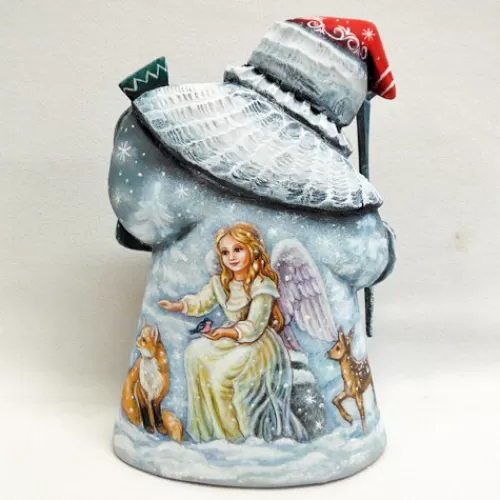 Santa Figurines>Tannenbaum Holiday Shop Santa With Angel Scene